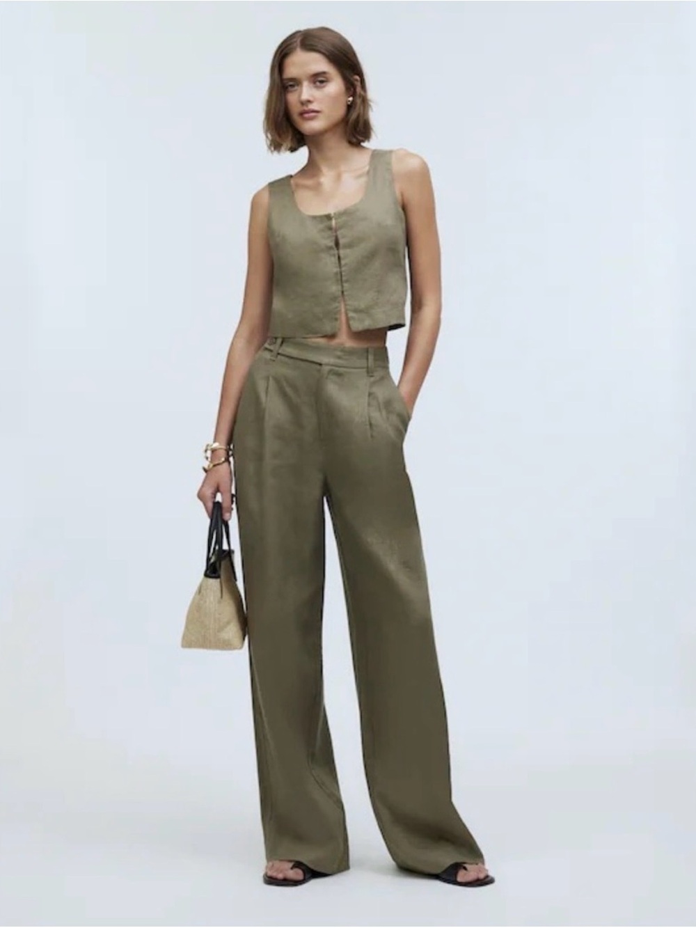 Madewell Linen Vest and Pant Set